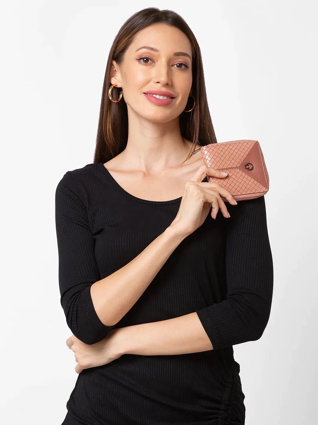 Caprese Arlisa Small Pink Wallet
