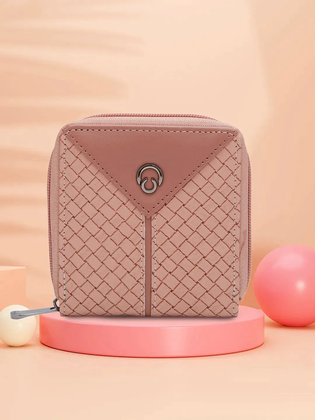 Caprese Arlisa Small Pink Wallet