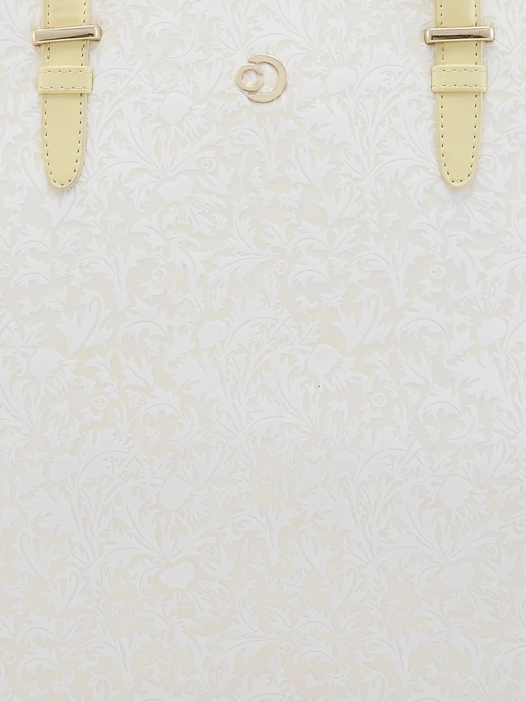 Caprese Aurora Large Yellow Tote Laptop Bag