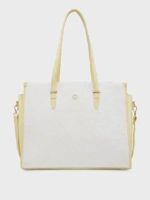 Caprese Aurora Large Yellow Tote Laptop Bag