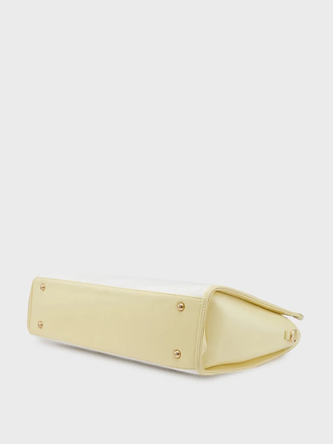 Caprese Aurora Large Yellow Tote Laptop Bag