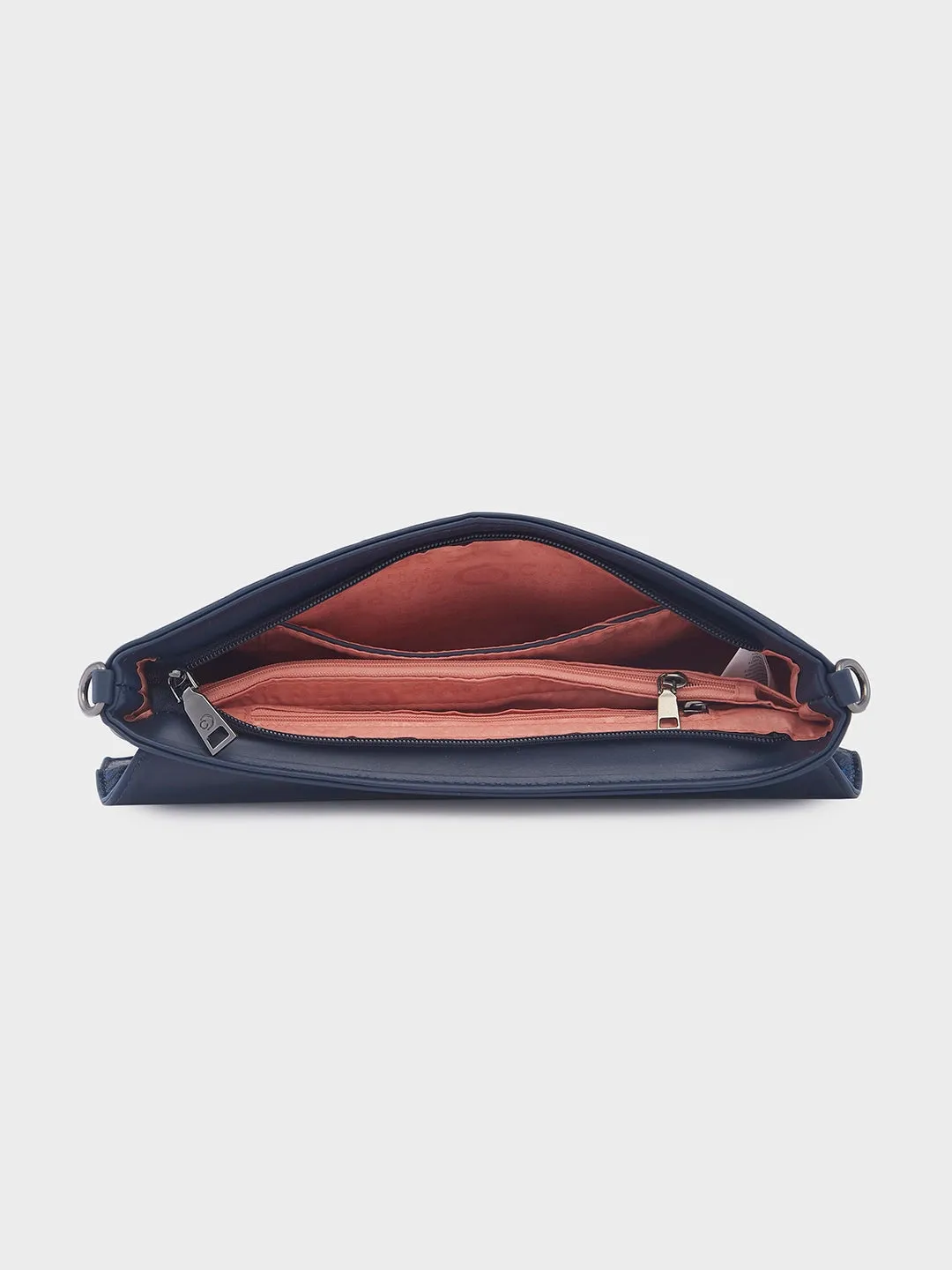 Caprese Ava Large Navy Clutch