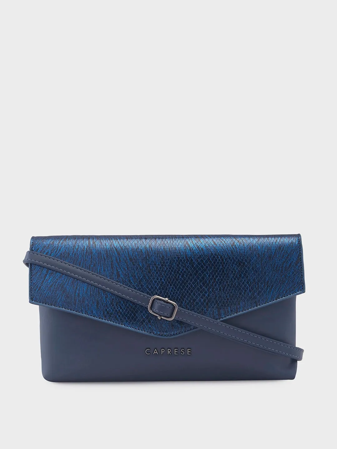 Caprese Ava Large Navy Clutch