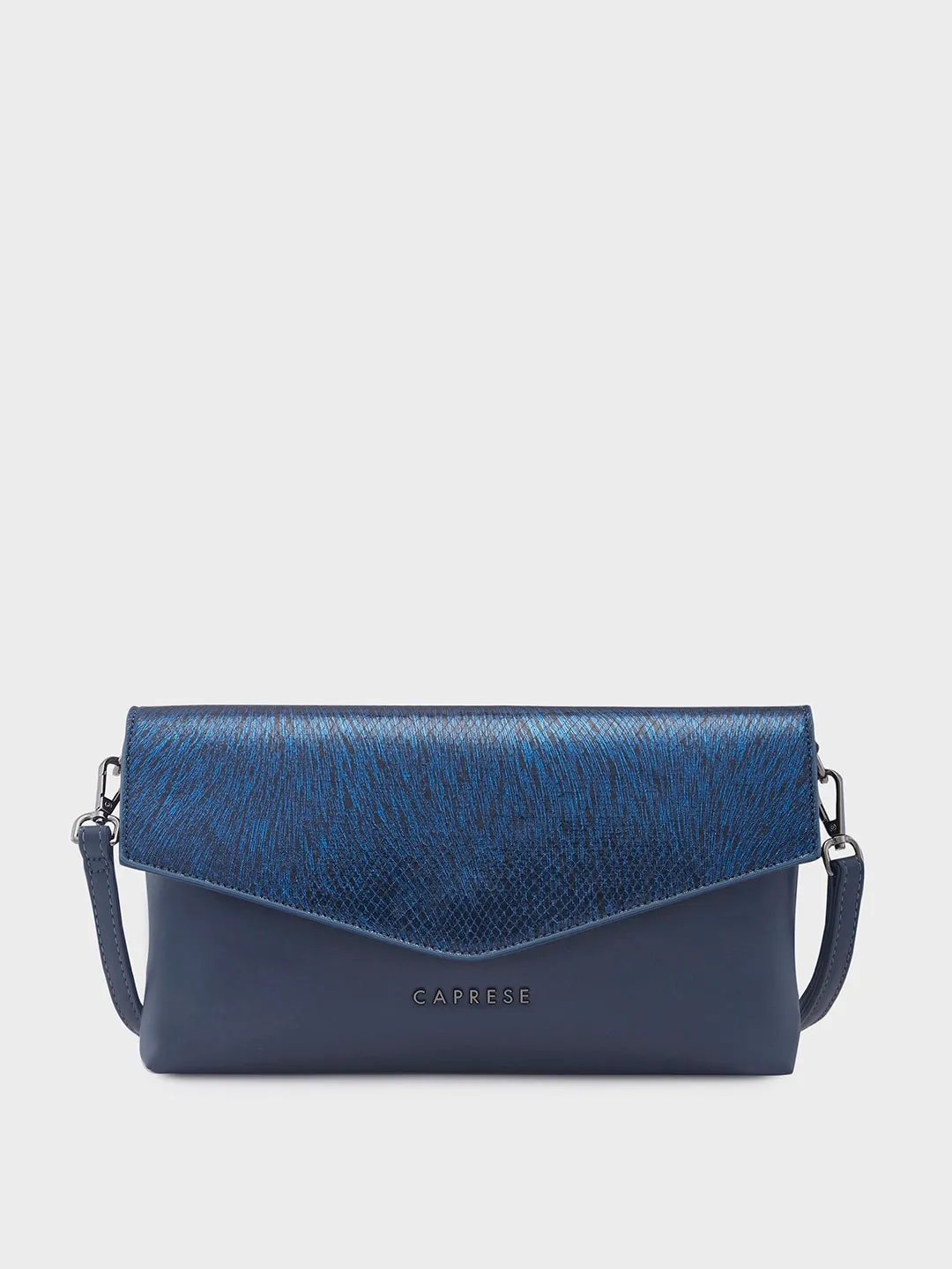 Caprese Ava Large Navy Clutch