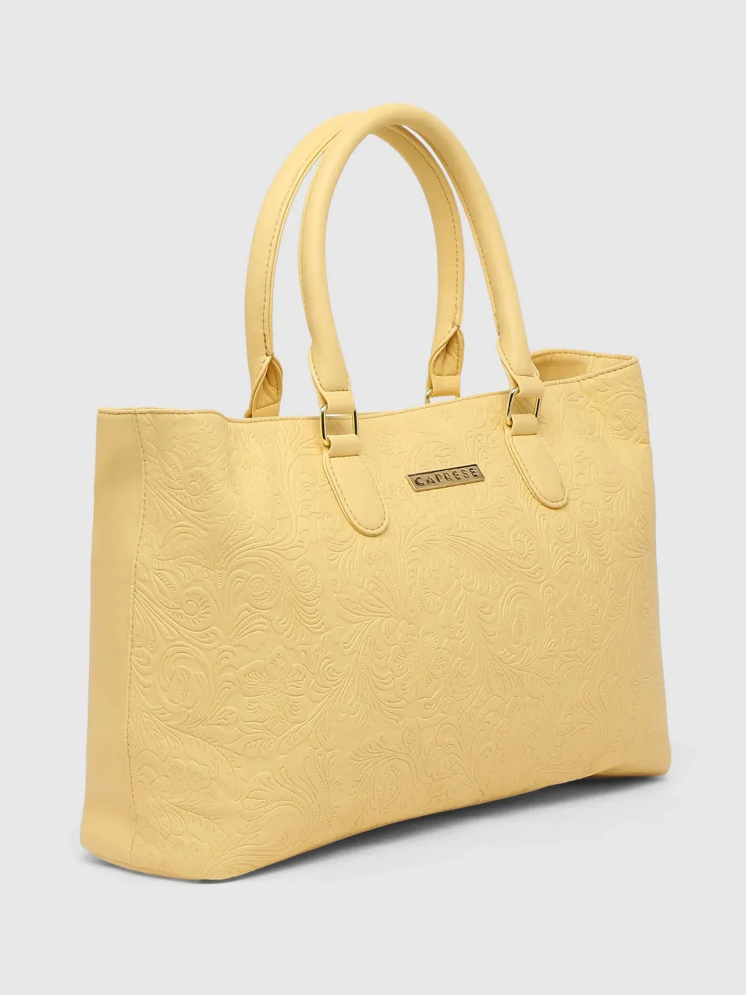 Caprese Avalon Medium Mellow Yellow Tote Bag