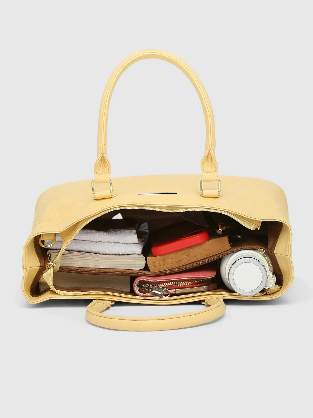 Caprese Avalon Medium Mellow Yellow Tote Bag
