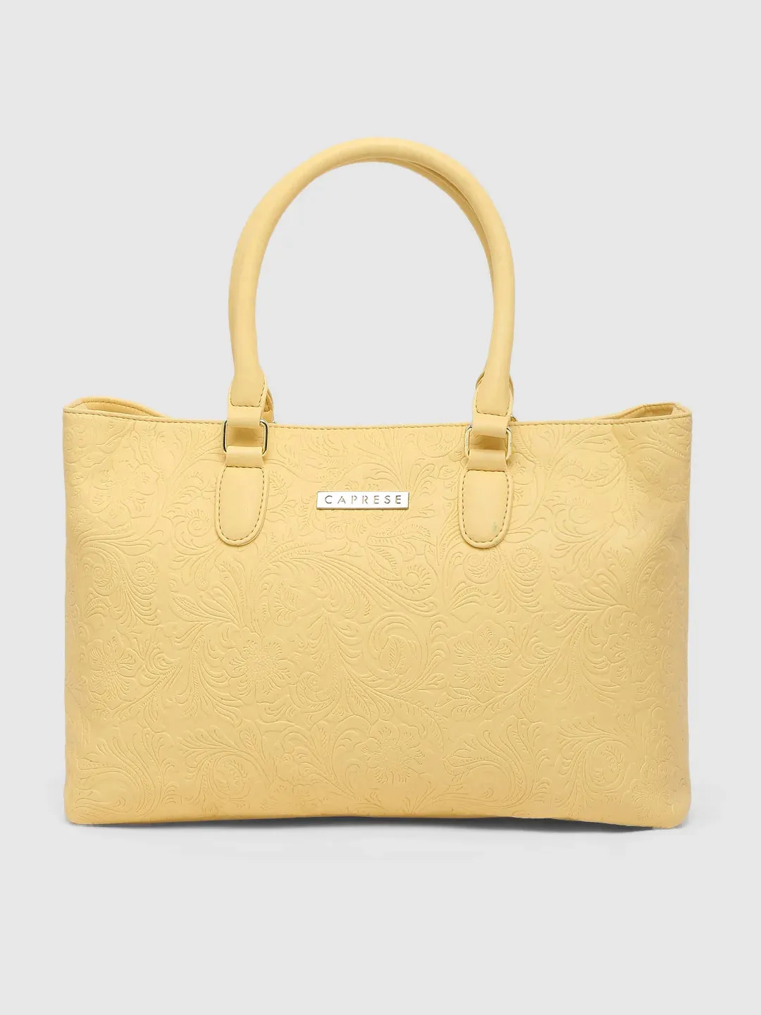 Caprese Avalon Medium Mellow Yellow Tote Bag