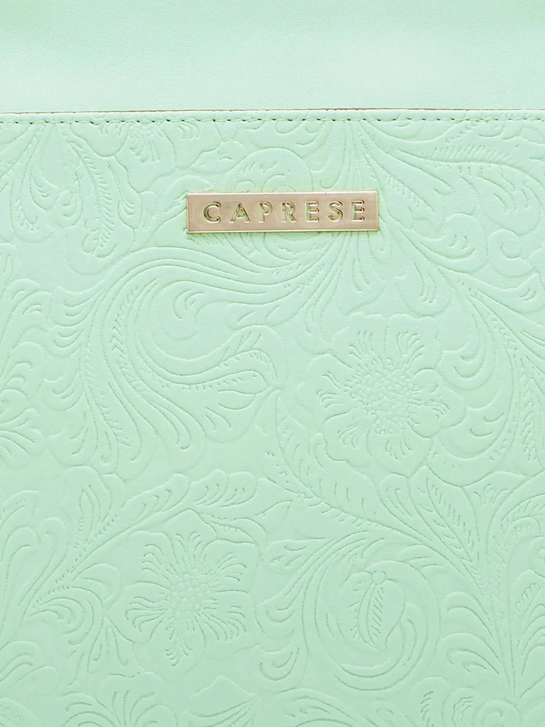 Caprese Avalon Small Green Ash Office Tote Bag