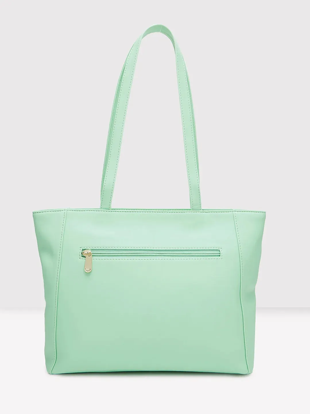 Caprese Avalon Small Green Ash Office Tote Bag