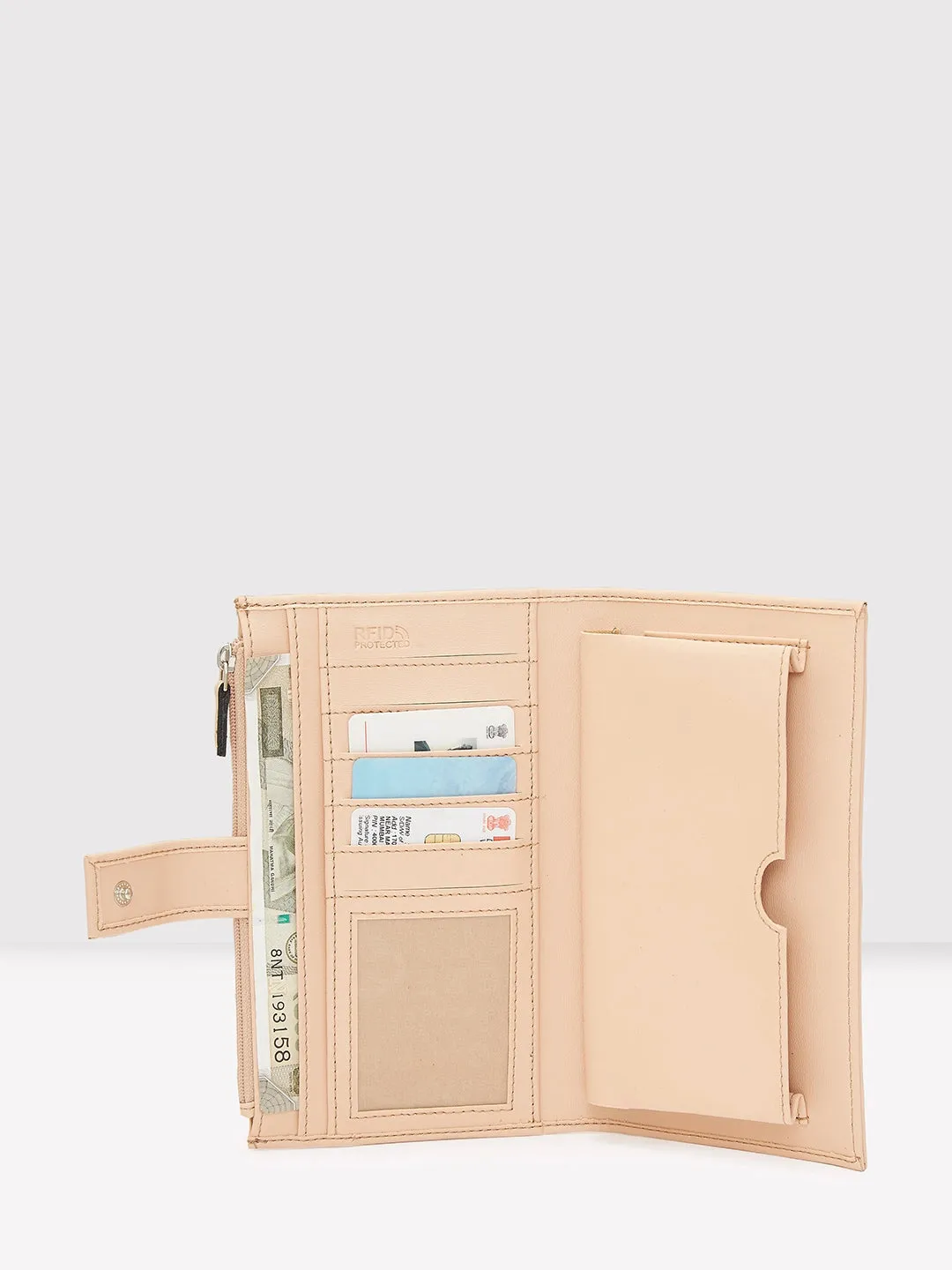 Caprese Avery Large Blush Bifold Wallet