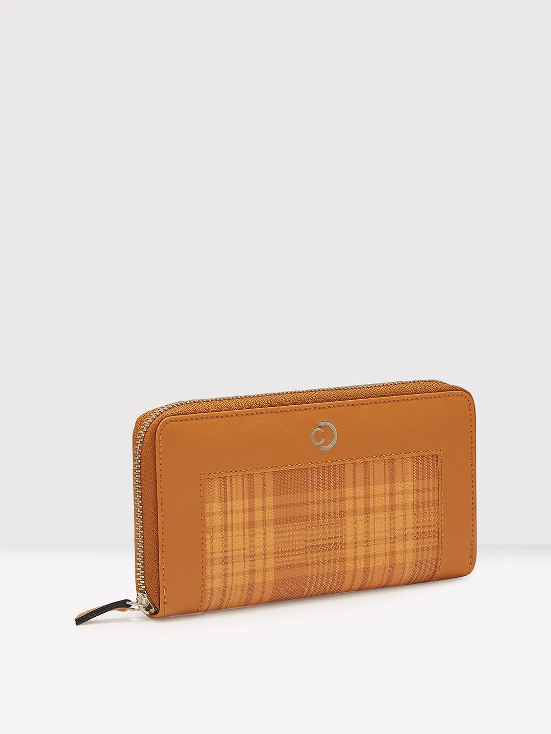 Caprese Avery Large Tan Zip Around Wallet