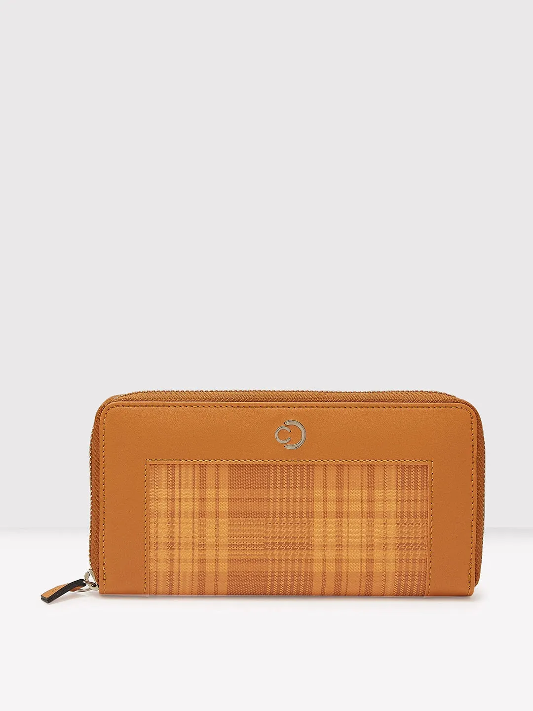 Caprese Avery Large Tan Zip Around Wallet