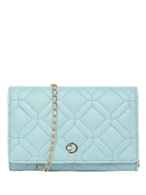 Caprese Berdine Large Blue Flapover Wallet