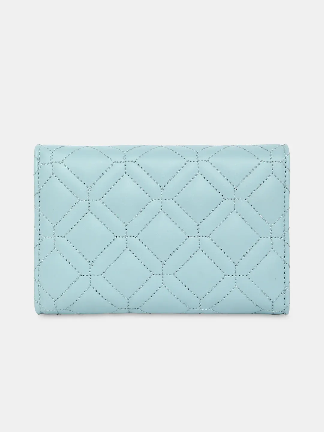 Caprese Berdine Large Blue Flapover Wallet