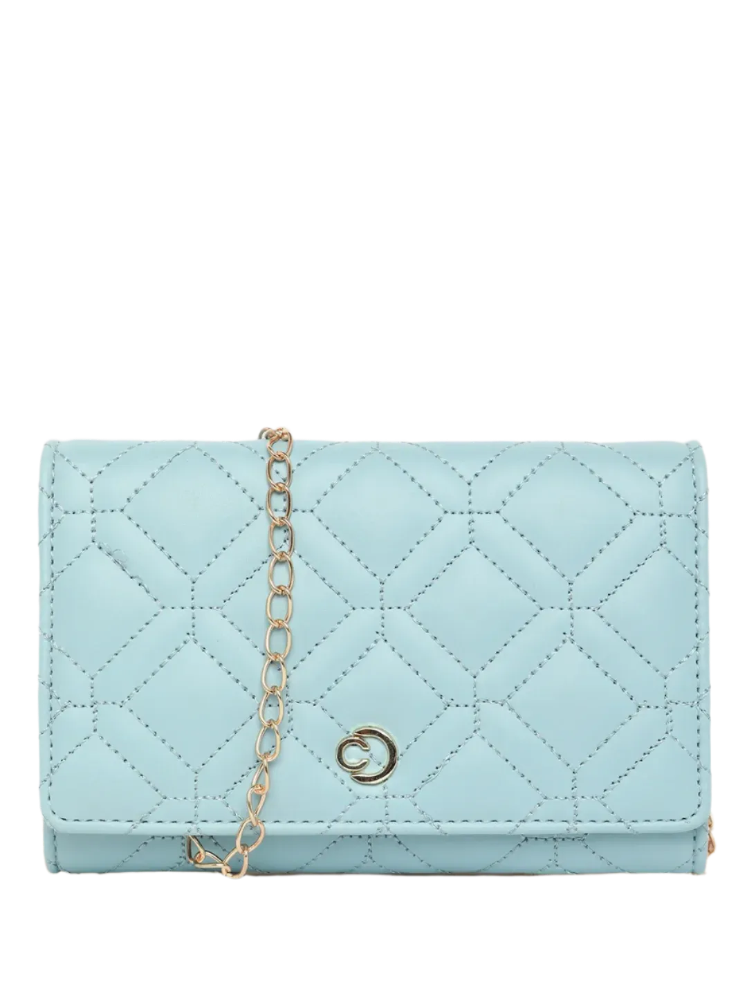 Caprese Berdine Large Blue Flapover Wallet
