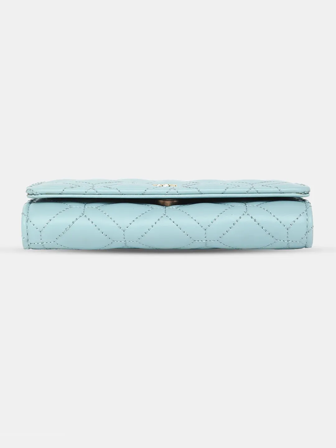 Caprese Berdine Large Blue Flapover Wallet