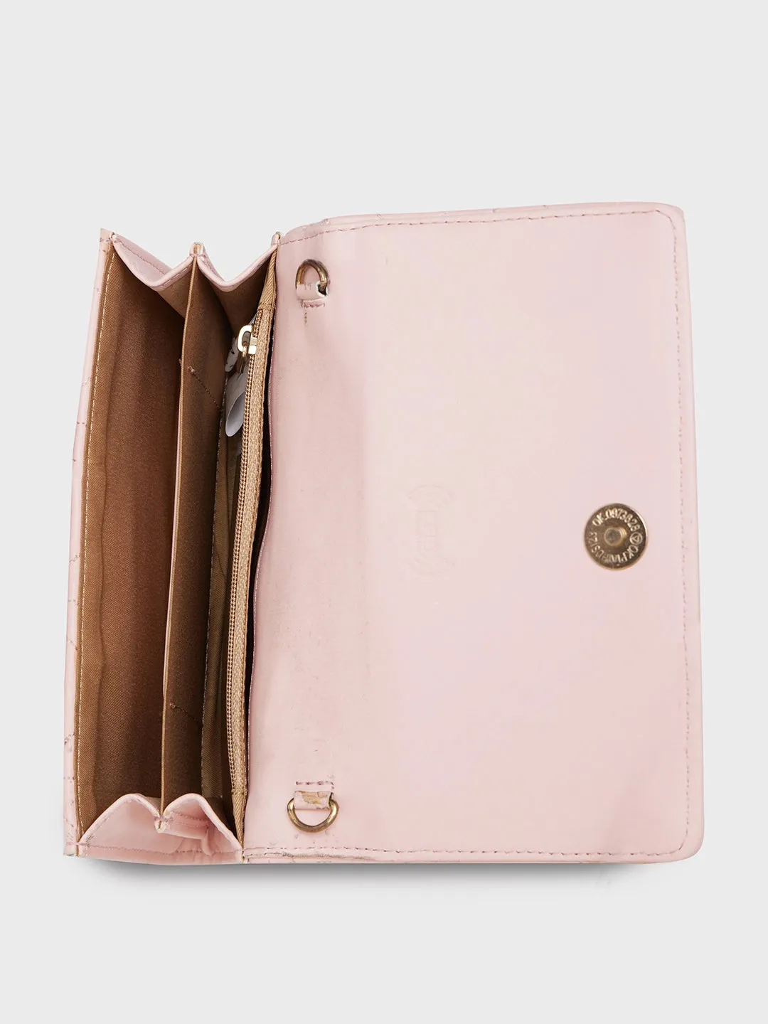 Caprese Berdine Large Blush Flapover Wallet