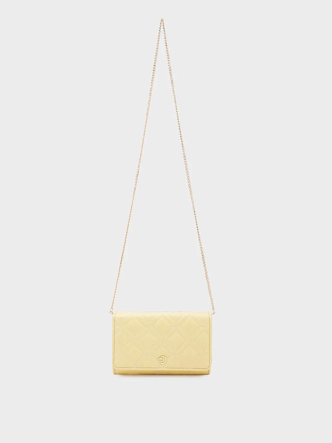 Caprese Berdine Large Light Yellow Flapover Wallet