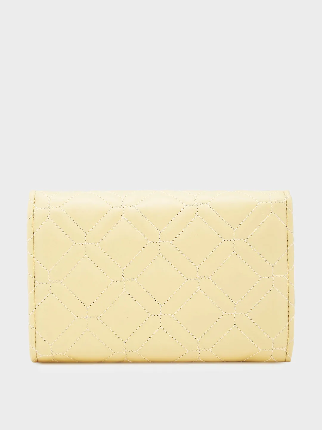 Caprese Berdine Large Light Yellow Flapover Wallet