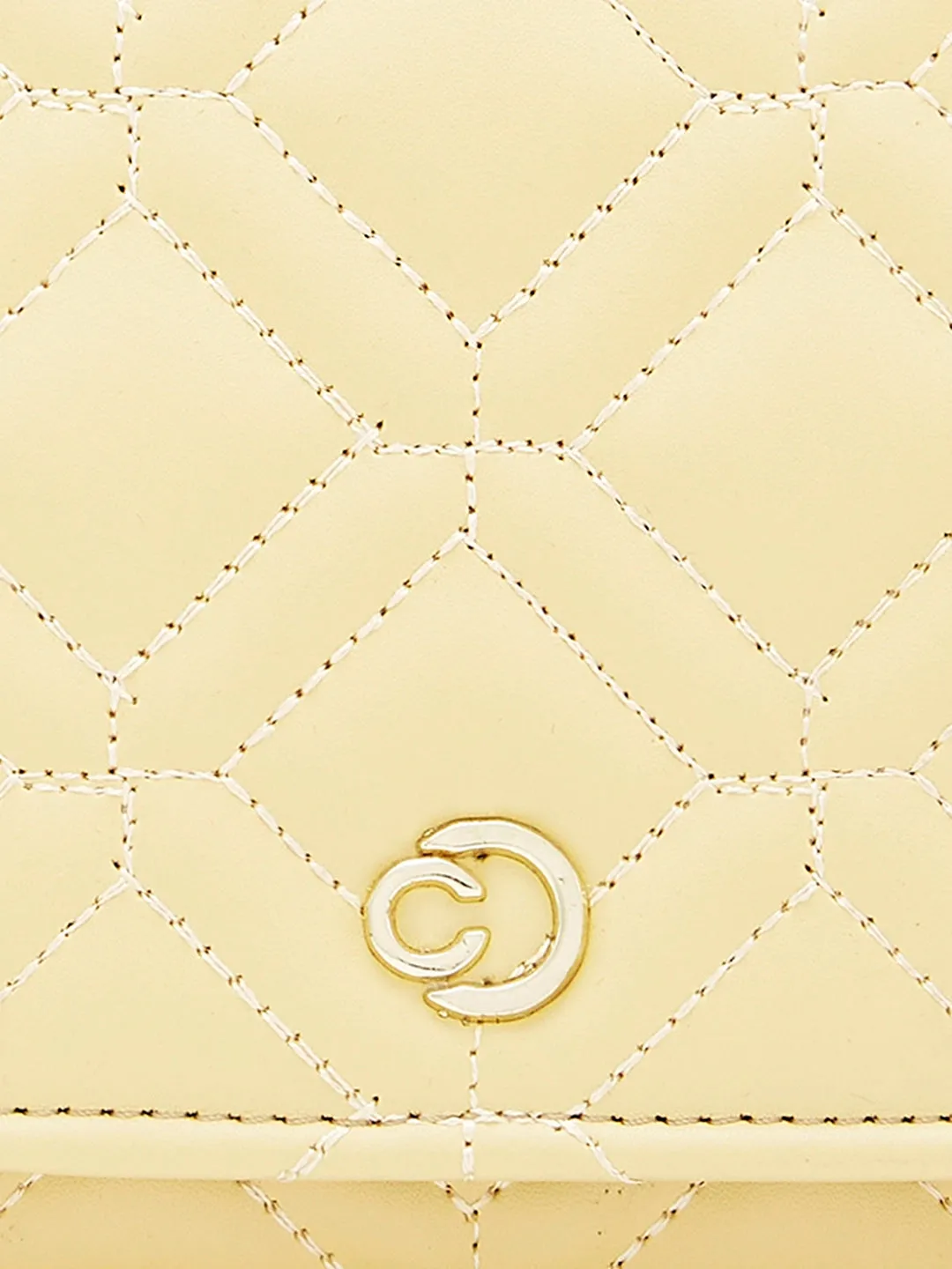 Caprese Berdine Large Light Yellow Flapover Wallet