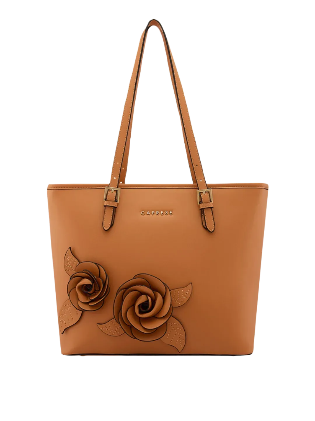Caprese Bloom Medium Apricot Tote Bag