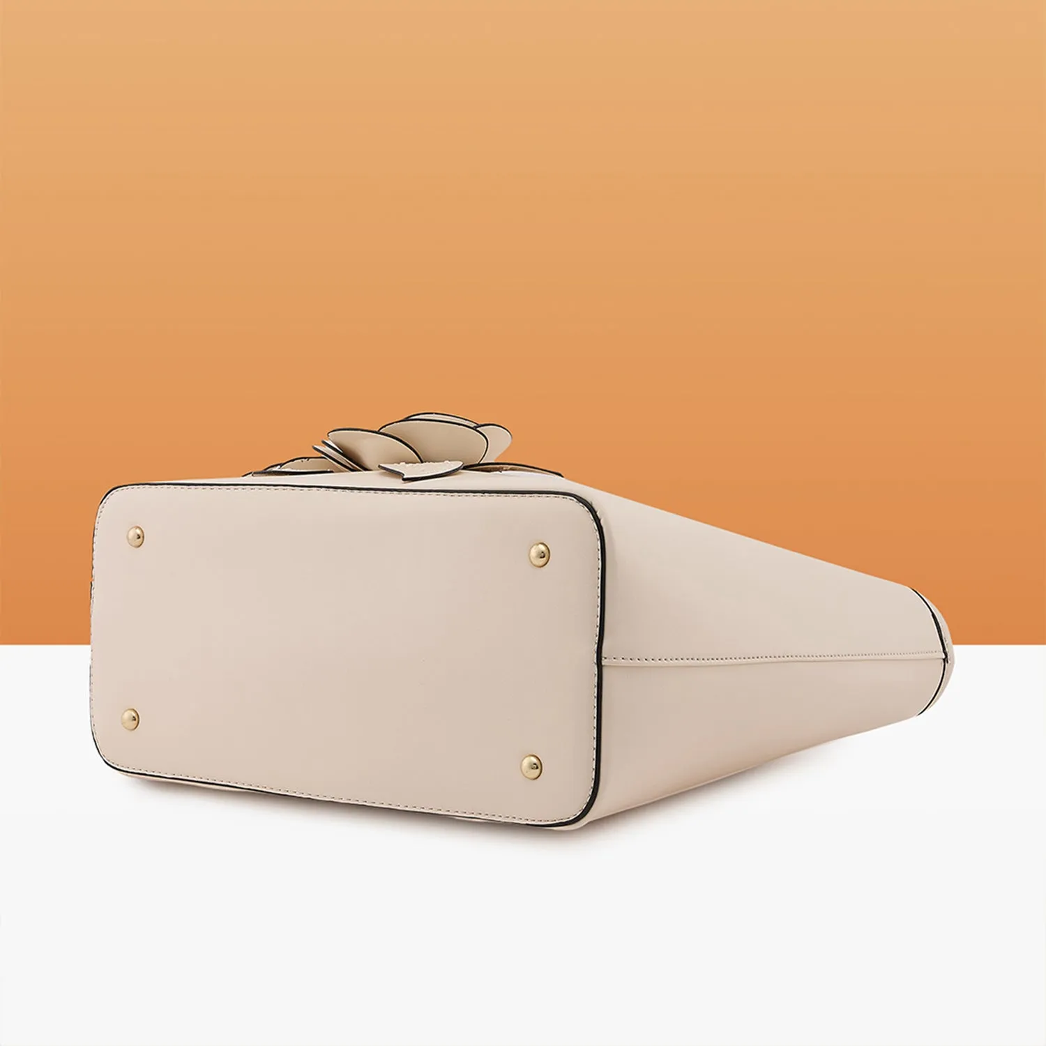 Caprese Bloom Medium Off White Tote Bag
