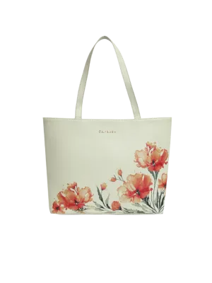 Caprese Chloe Large Grey Tote Bag