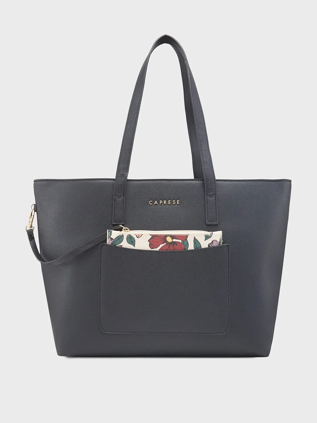 Caprese Daphny Large Black Tote Bag