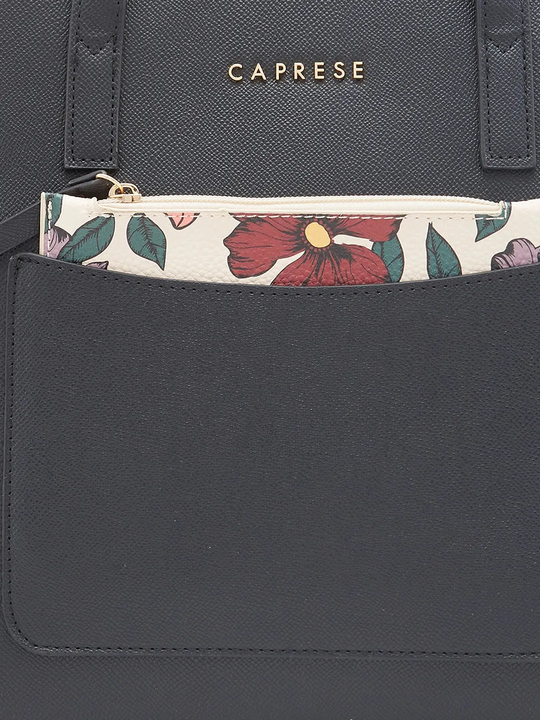 Caprese Daphny Large Black Tote Bag