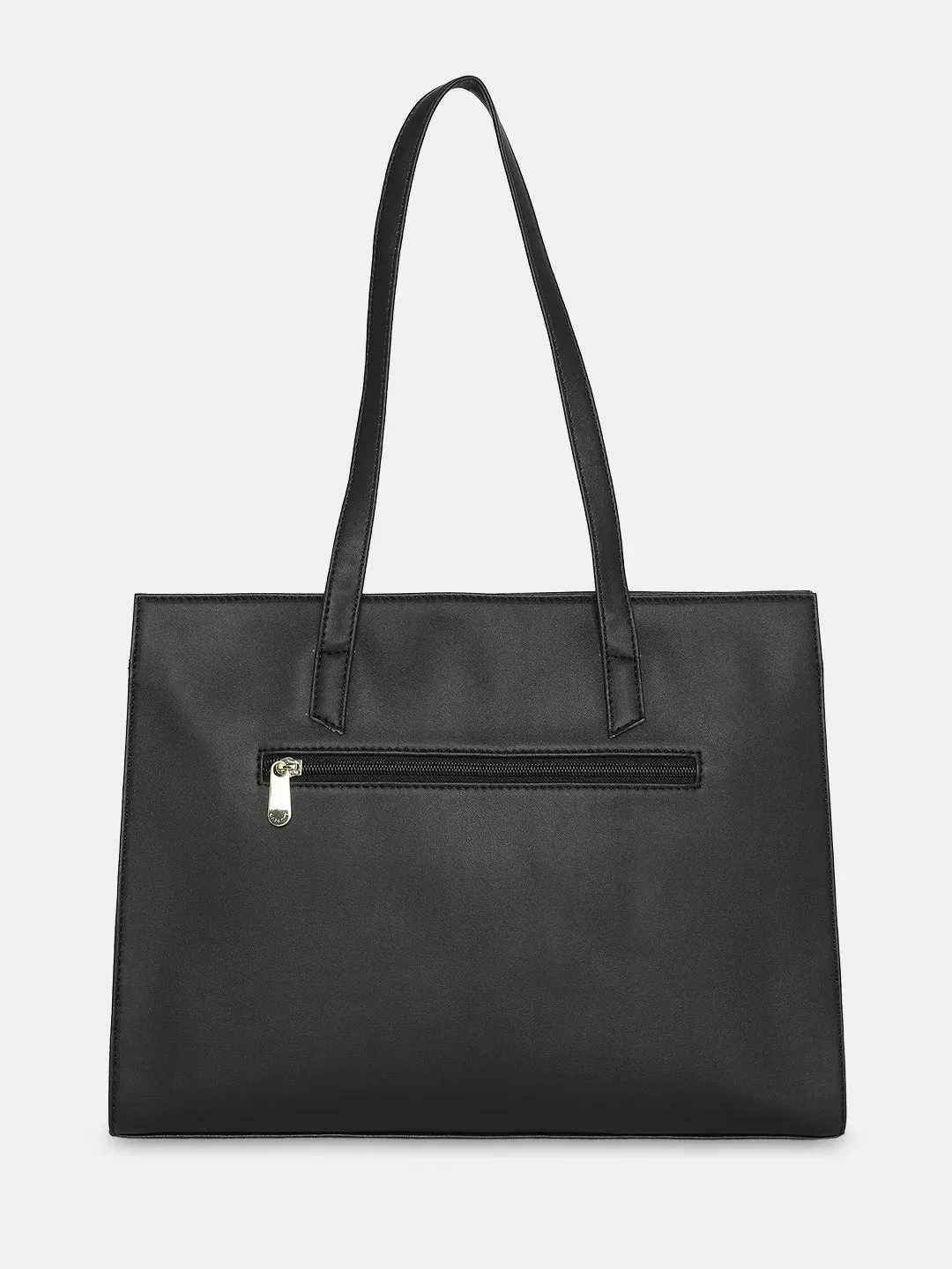 Caprese Destin Medium Black Tote Bag