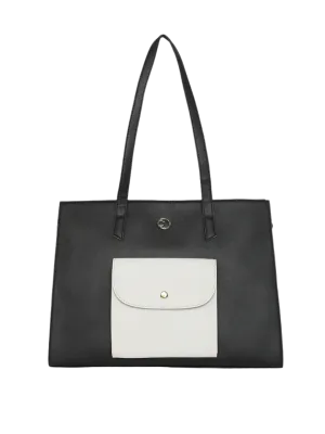Caprese Destin Medium Black Tote Bag
