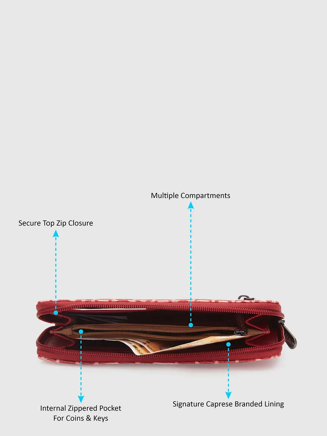 Caprese Disney Mickey Mouse Medium Red Wallet