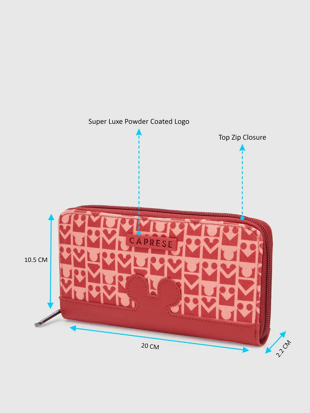 Caprese Disney Mickey Mouse Medium Red Wallet