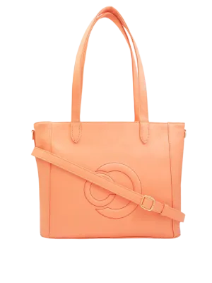 Caprese Dora Large Coral Office Tote Bag