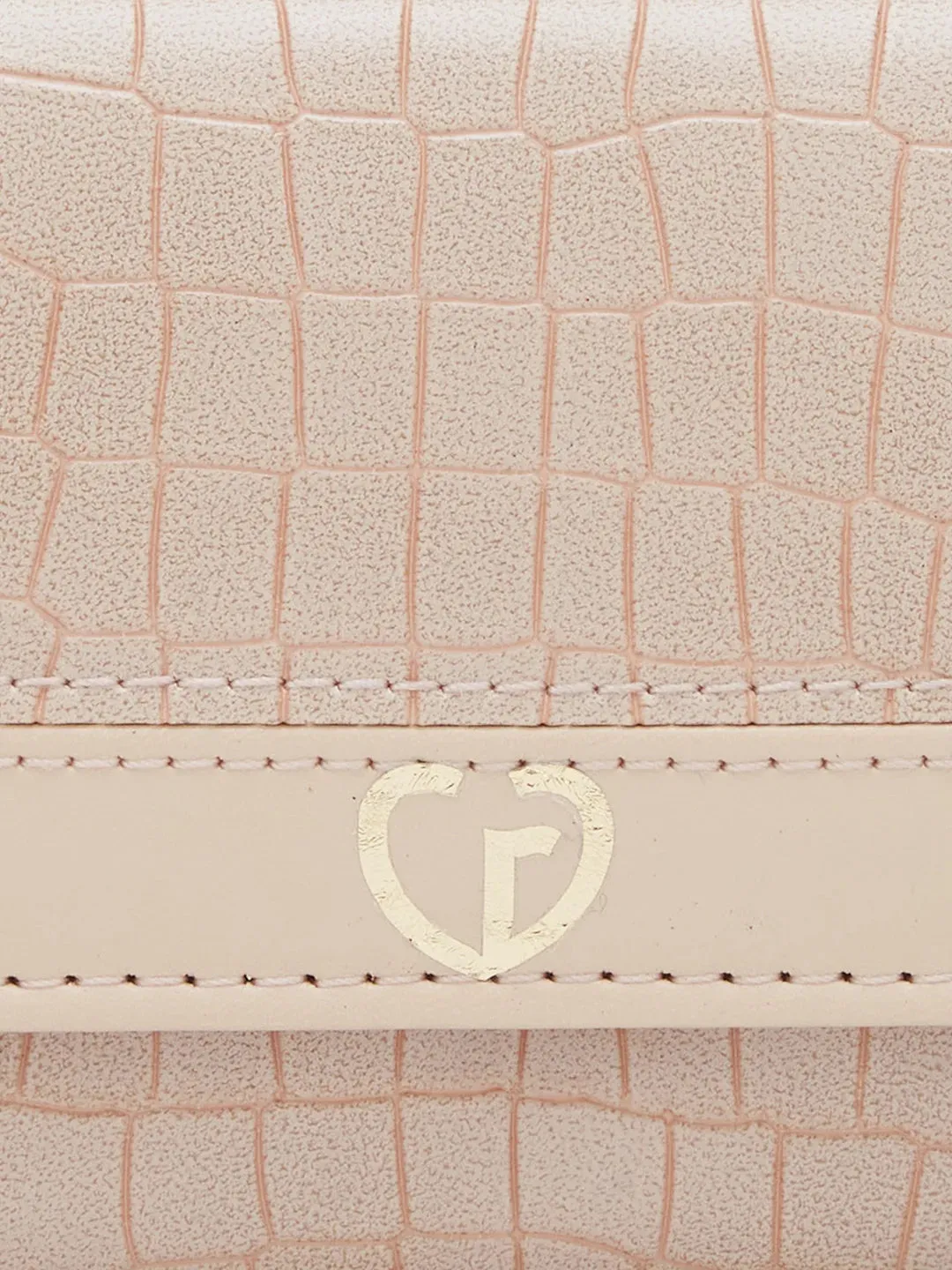 Caprese Dorrita Medium Beige Flapover Wallet