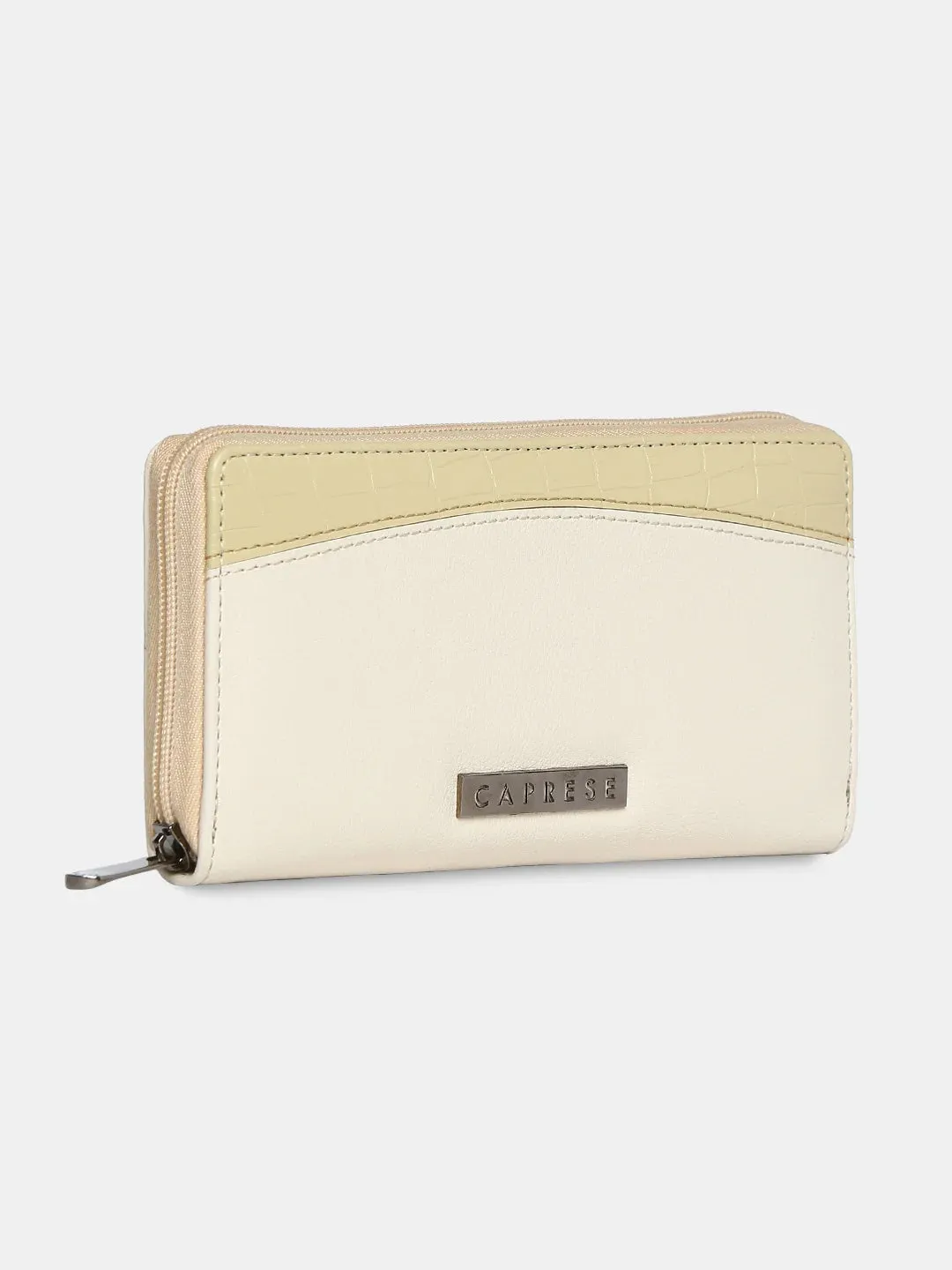 Caprese Dorrita Medium Beige Zip Around Wallet
