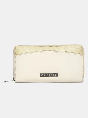 Caprese Dorrita Medium Beige Zip Around Wallet