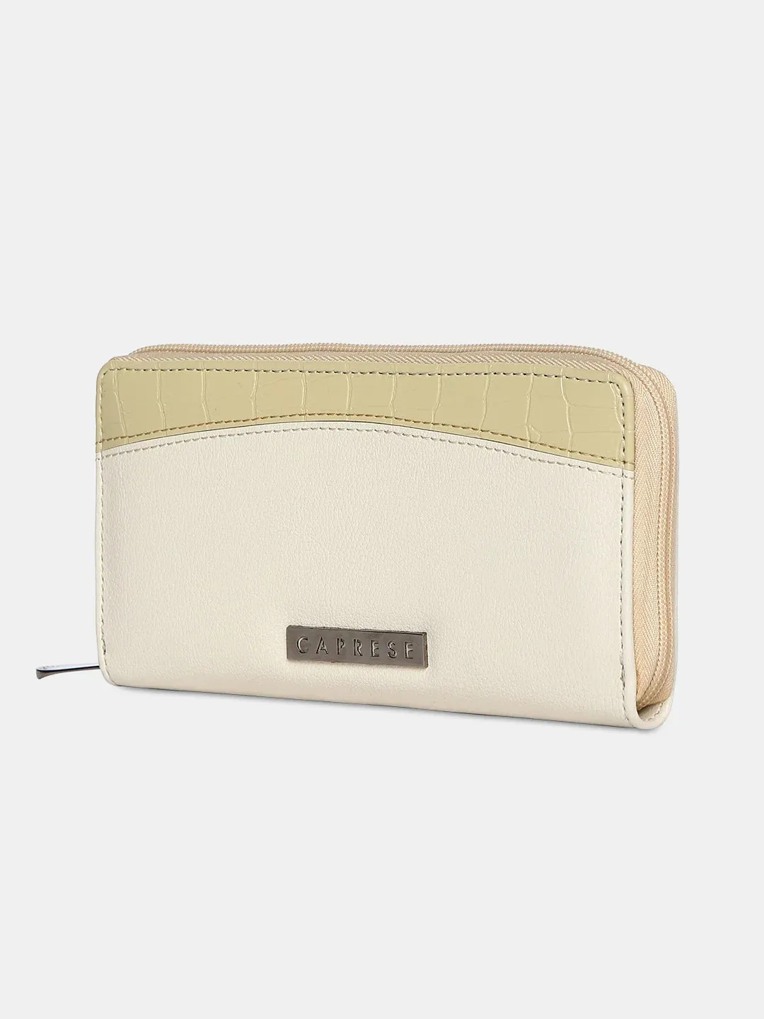 Caprese Dorrita Medium Beige Zip Around Wallet
