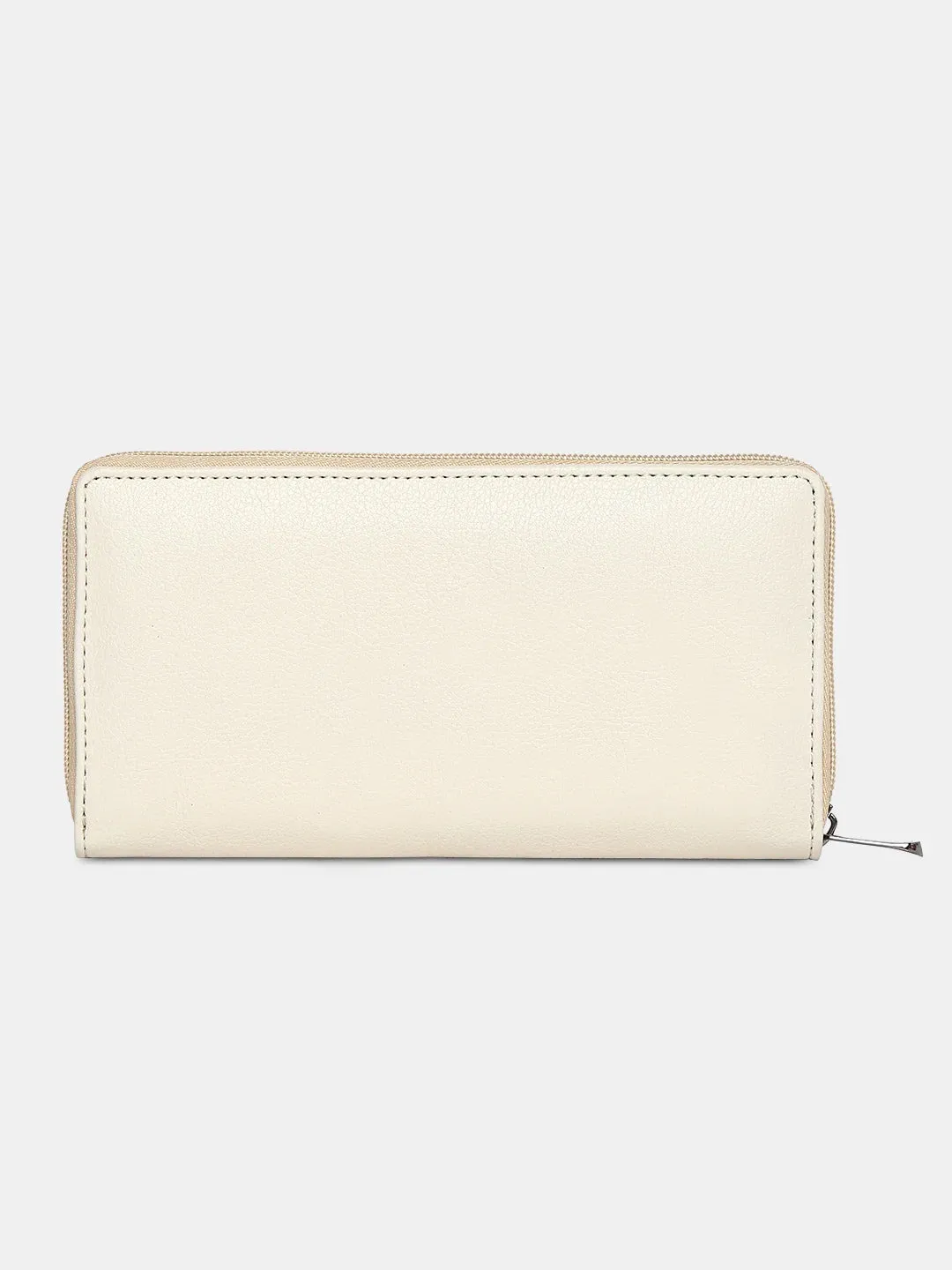 Caprese Dorrita Medium Beige Zip Around Wallet