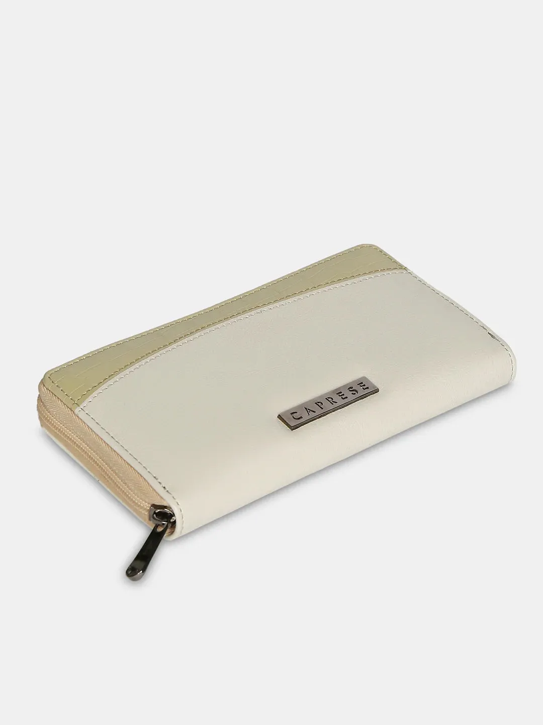 Caprese Dorrita Medium Beige Zip Around Wallet