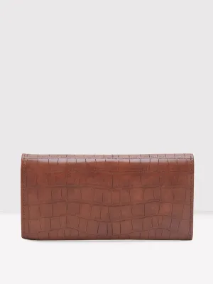 Caprese Dorrita Medium Brown Flapover Wallet