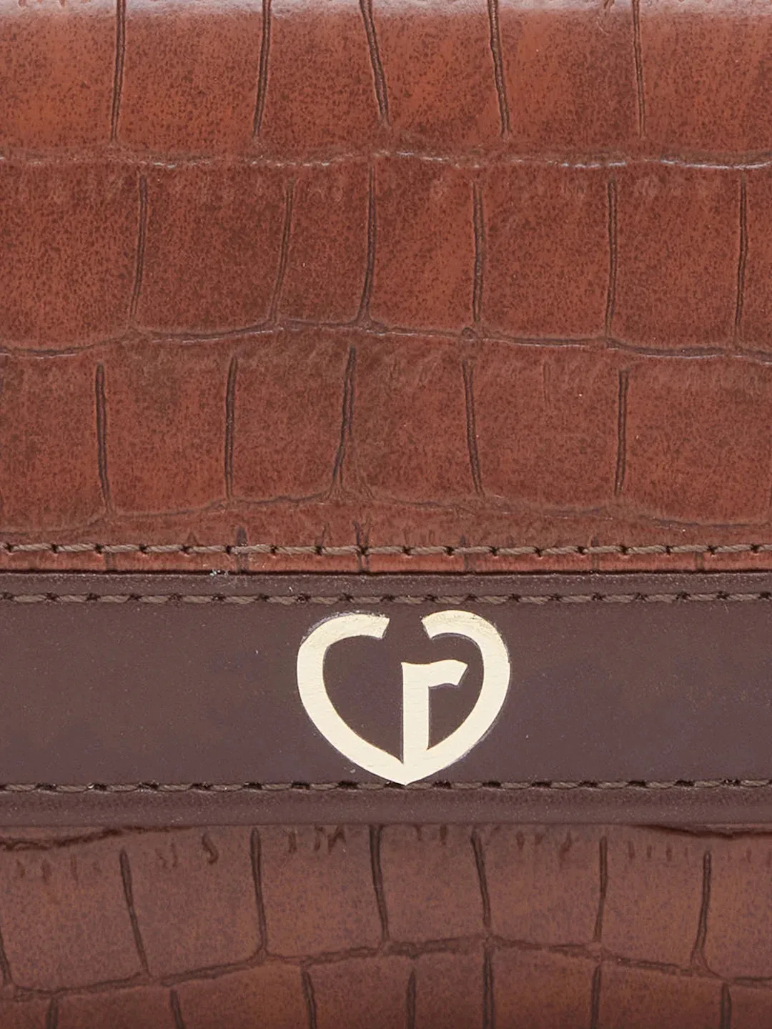 Caprese Dorrita Medium Brown Flapover Wallet