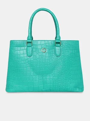 Caprese Eastwood Medium Metallic Green Tote Bag