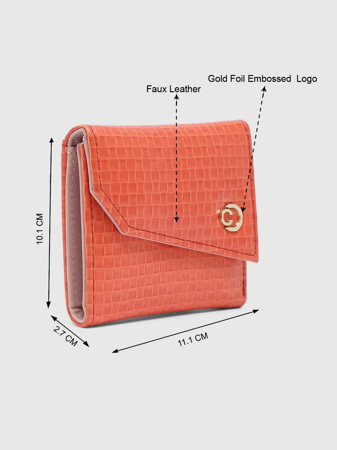 Caprese Ernesa Small Orange Wallet