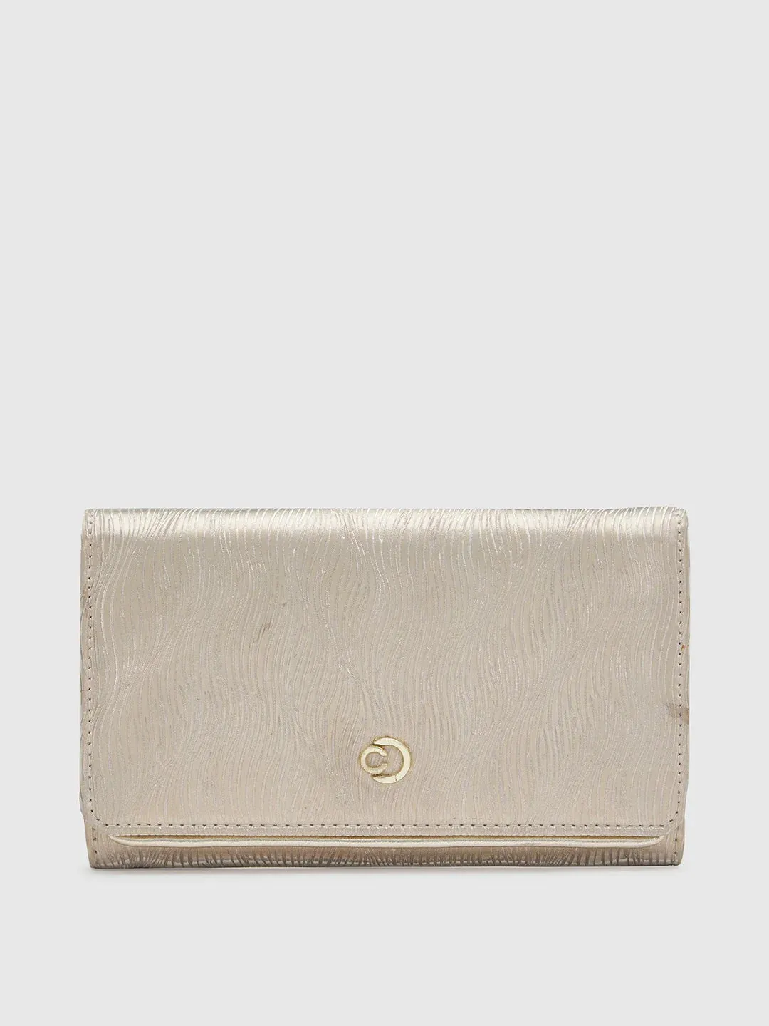 Caprese Eryka Medium Light Gold Clutch