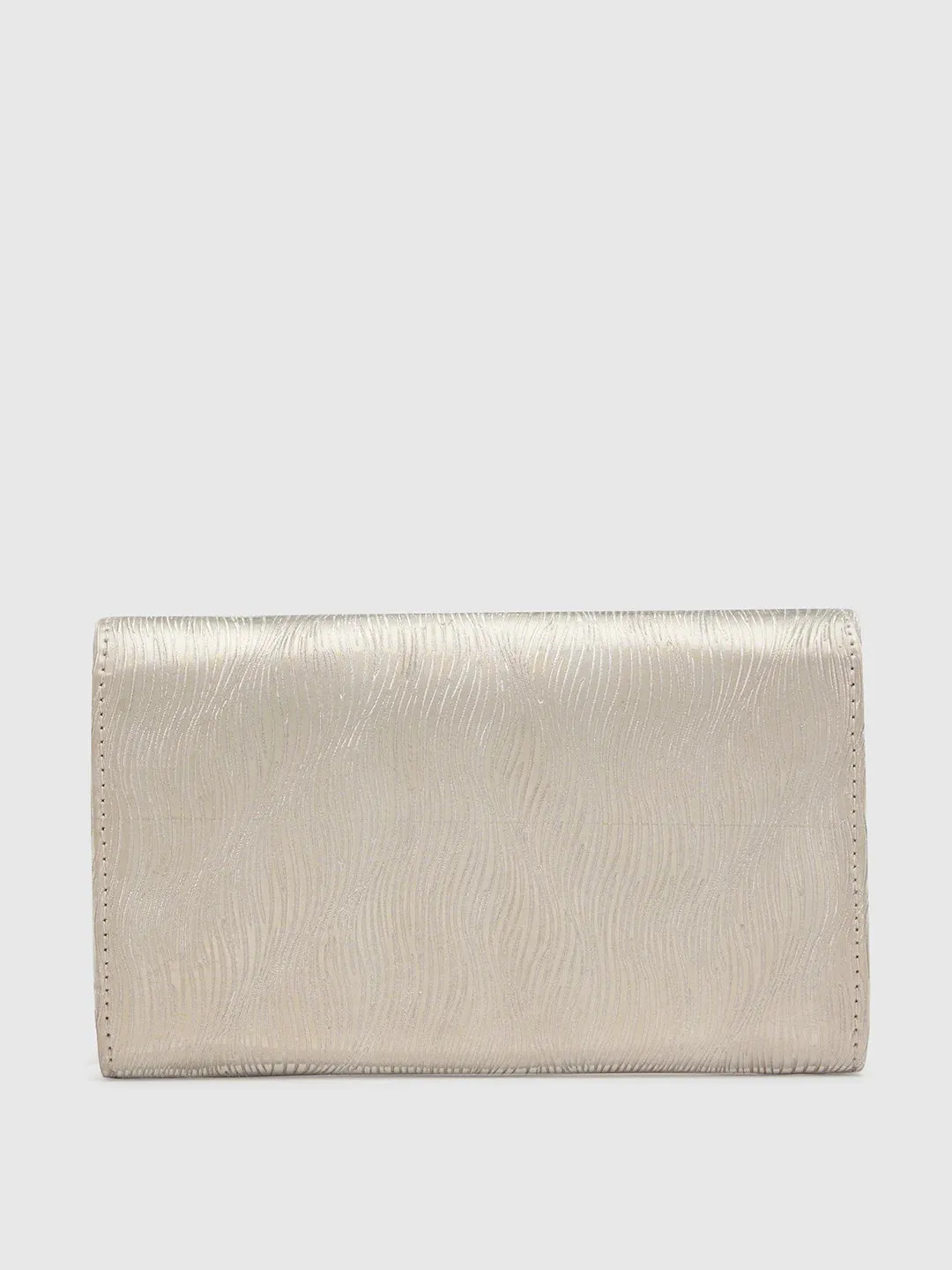 Caprese Eryka Medium Light Gold Clutch