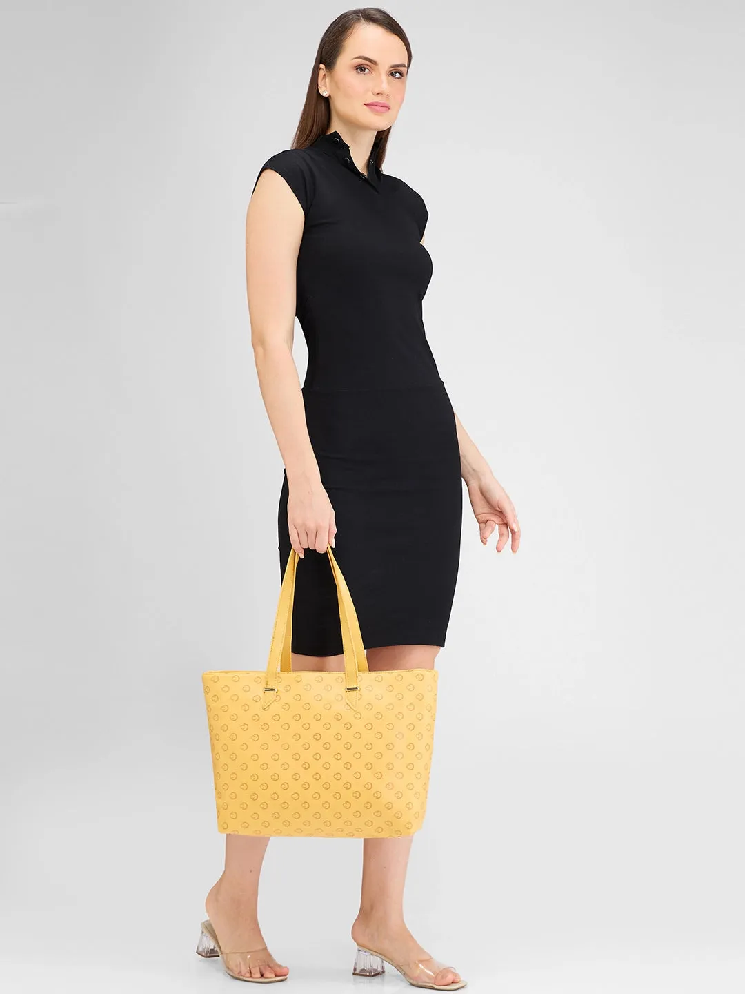 Caprese FREYA Large Yellow Tote Bag