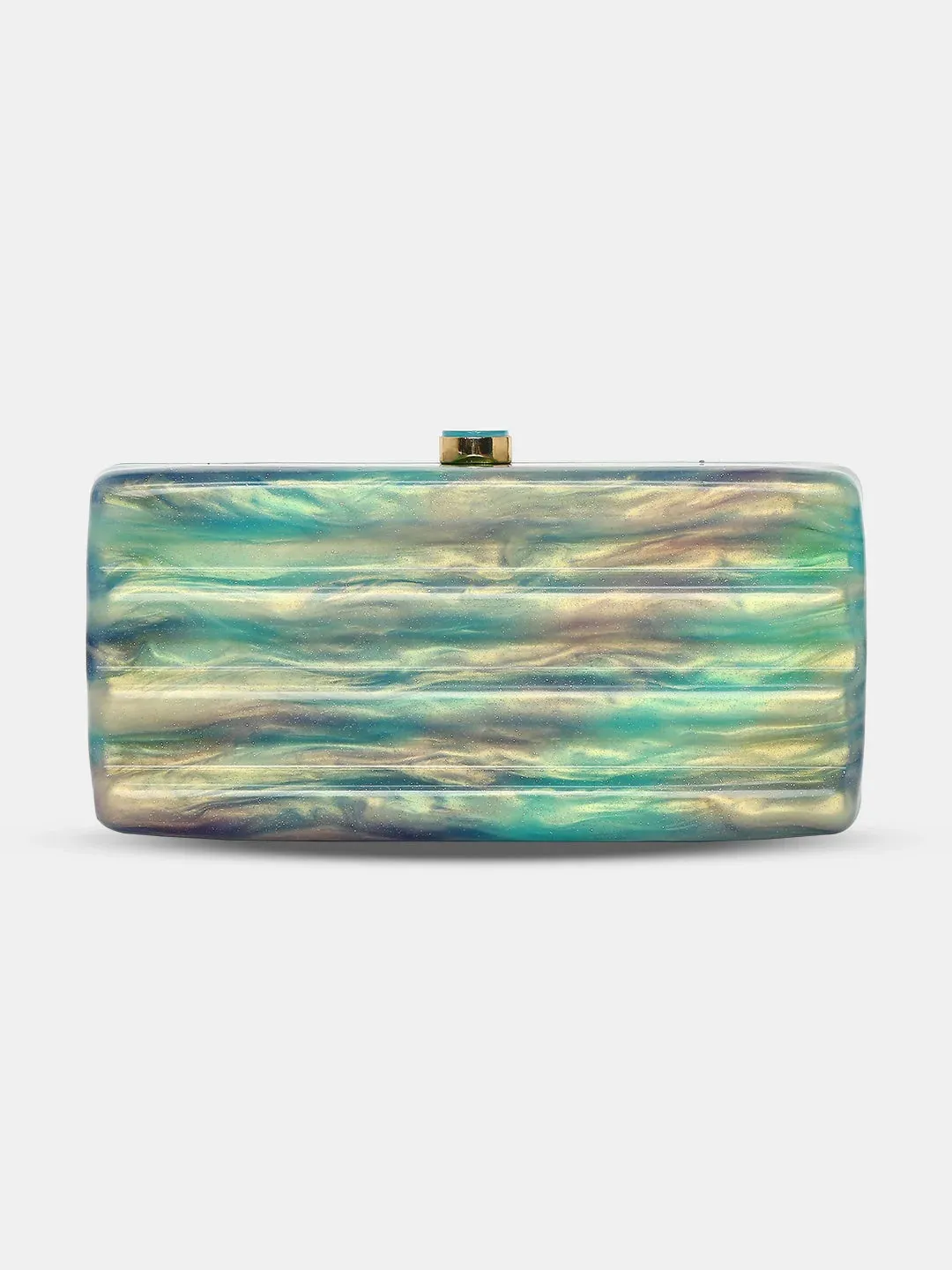 Caprese Gaina Small Blue Clutch