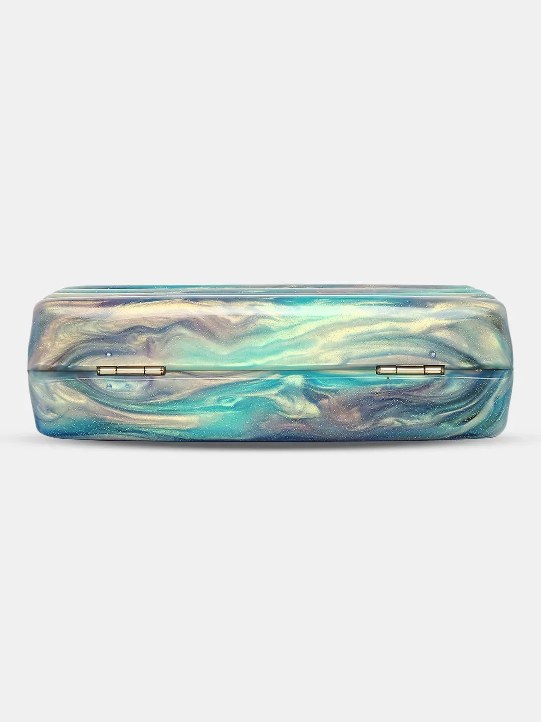 Caprese Gaina Small Blue Clutch