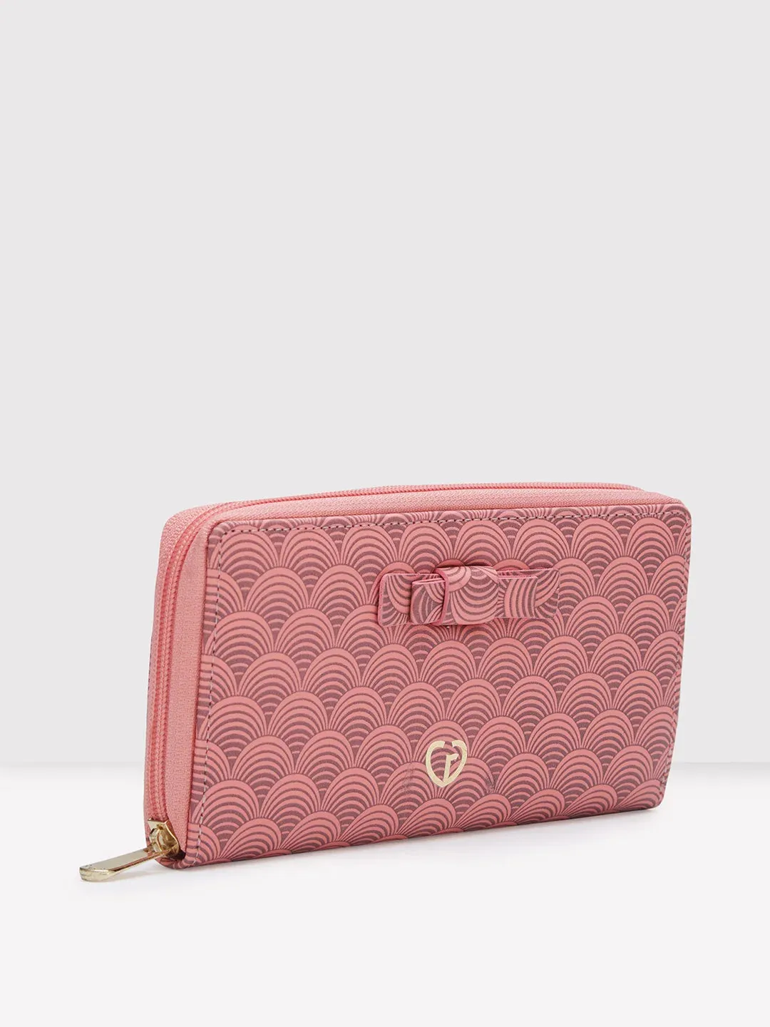 Caprese Greta Large Pink Zip Around Wallet